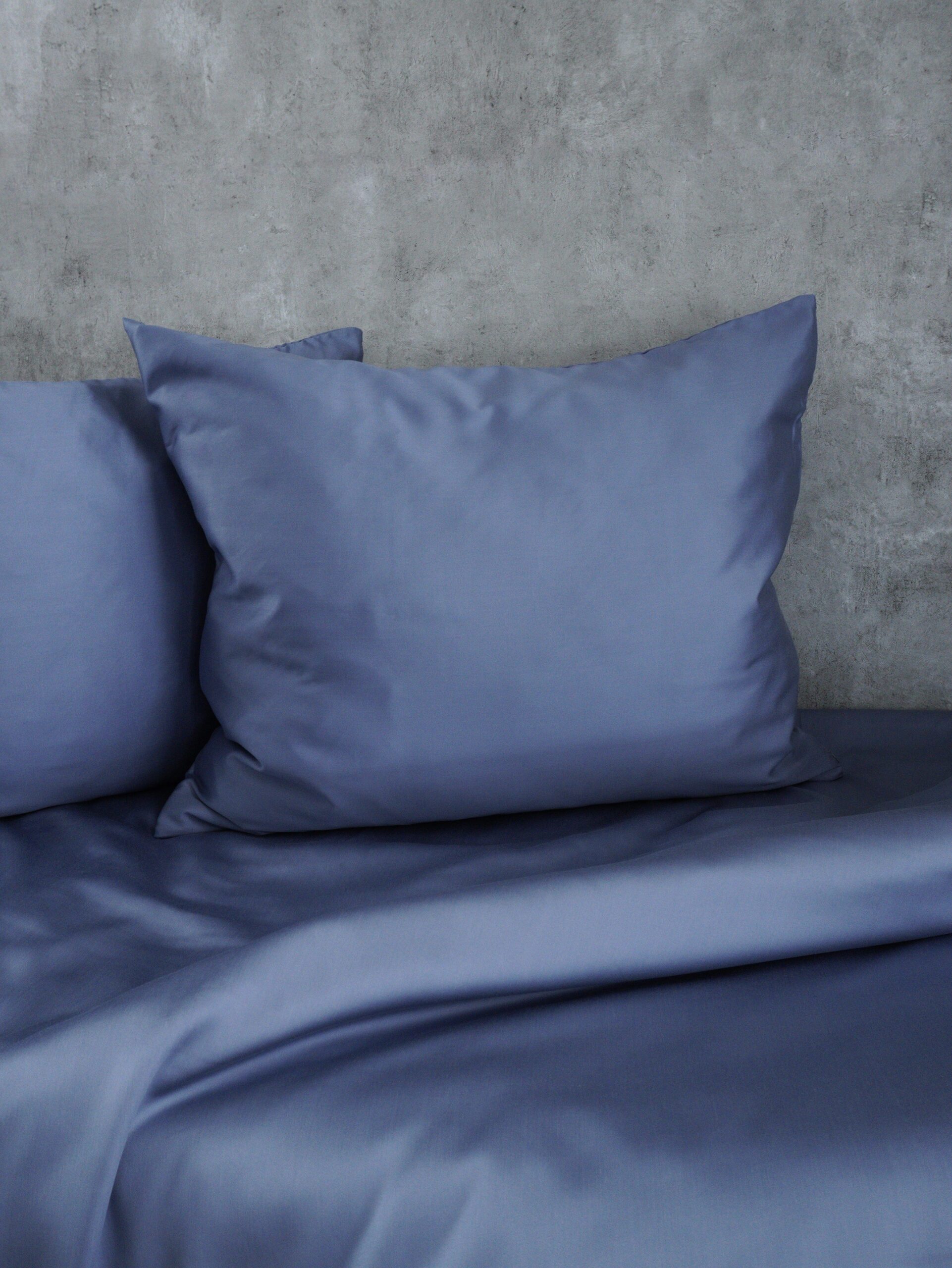 Tencel sateen duvet cover ‘Denim Blue’