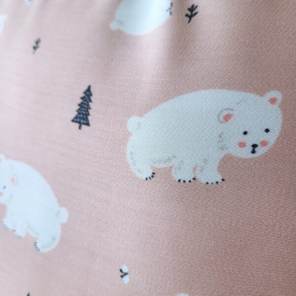 Tencel satiinist laste tekikott “Polar bear pink" - Image 2