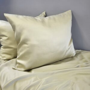 Tencel satiinist padjapüür "Light Olive"