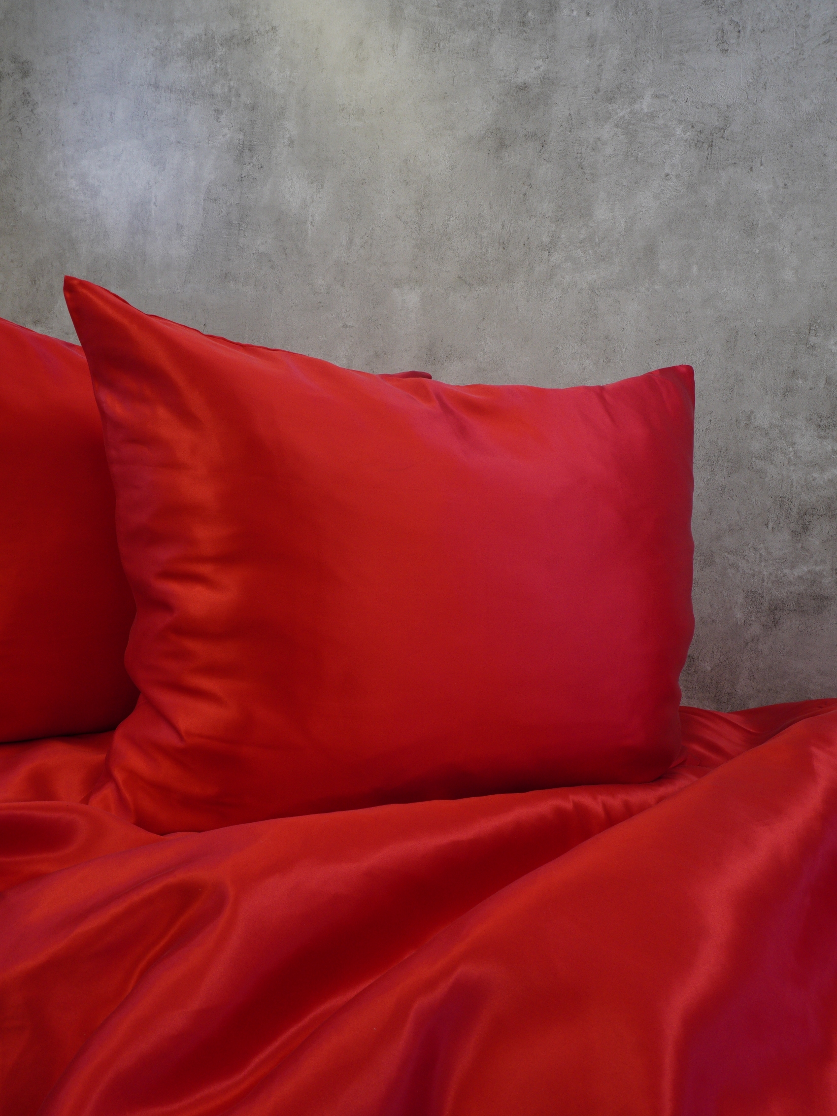 Silk pillowcase ‘Deep Red’