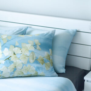 Tencel sateen pillowcase ‘Blue White Flower’ (kopeeri)